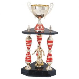 1 Tier Silver/Red Cup 172