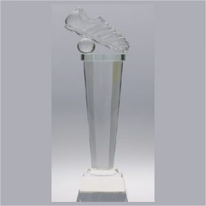 Glass Football Boot Trophy 269
