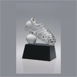 Glass Football Boot Trophy 279